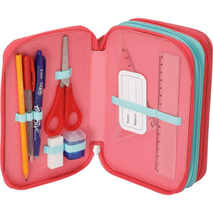 Panini Animal Crossing Pink 3 Zip Pencil Case 02.webp