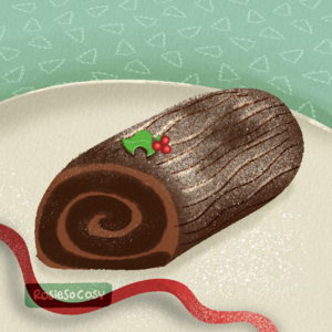 Animal Crossing Leaf on a Yule Log 20231124.png