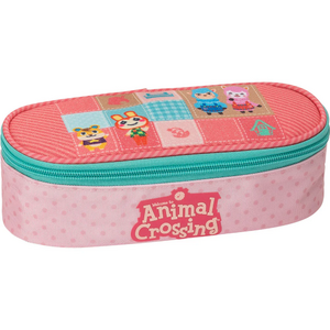 Panini Animal Crossing Pink Oval Pencil Case 01.webp